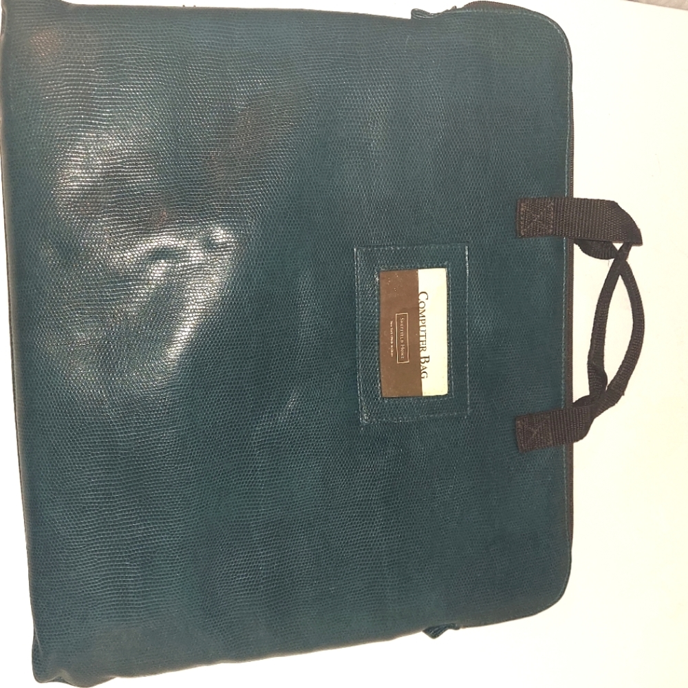 Teal computer bag